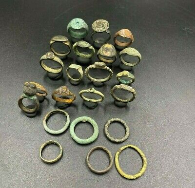 Ancient Near Eastern Loristan Nomadic Bronze Old Jewelry Antiquities Rings