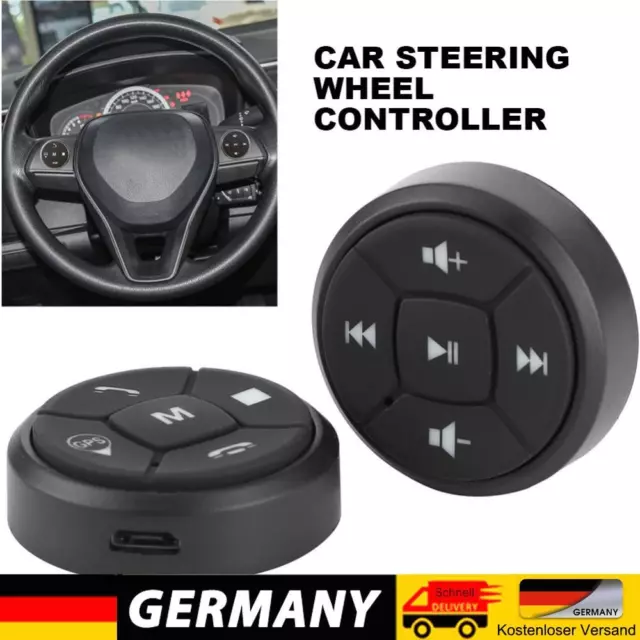 Wireless Car Steering Wheel Controller Convenient Black for 2 Din Car DVD Player