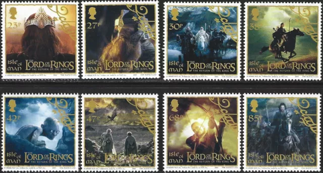 2003 Isle of Man Sg 1116/1123 Making of the Lord of the Rings Film Trilogy MNH