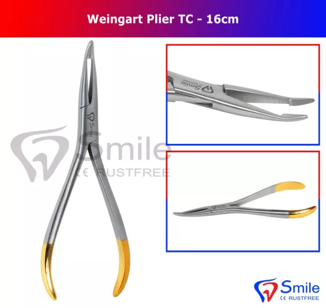 Weingart Pince Lingual 90° - Allemand TC 16 CM - Orthodontie Pince Smile Dentale