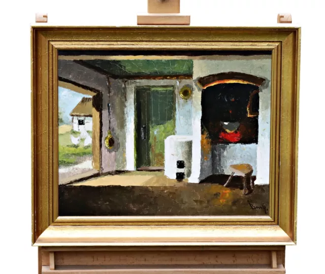 Home Interior Valuable Old Painting On Canvas