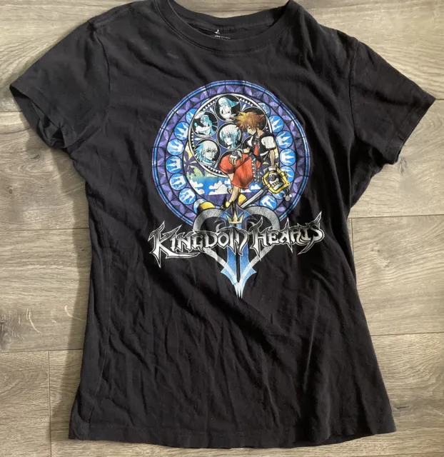 Disney T-shirt Kingdom Hearts II Women’s Medium Video Game Tee Anime Cartoon