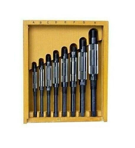 Adjustable Hand Reamer 8 Pcs Set 15/32 - 1.1/16  - New Boxed Expanding Reamerfs