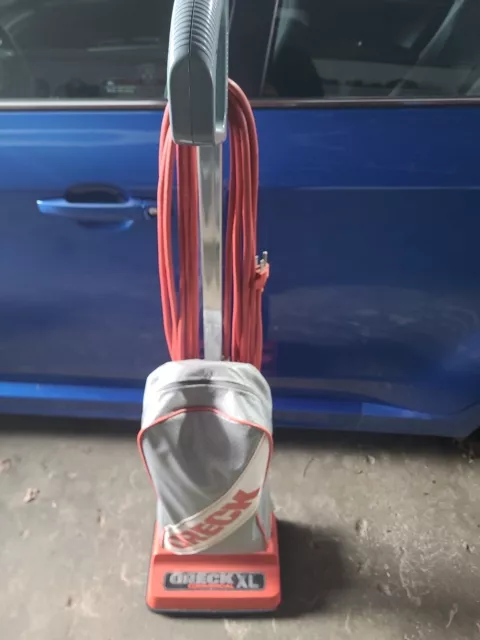 Oreck Commercial Vacuum Cleaner XL 9300 Upright Corded Red Orange Nice