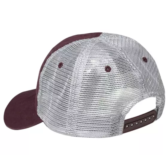 Glock Relaxed Mesh Maroon and Gray Cap Hat AP95881 3