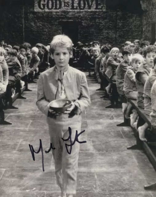 Oliver! musical movie scene 8x10 photo signed by actor Mark Lester