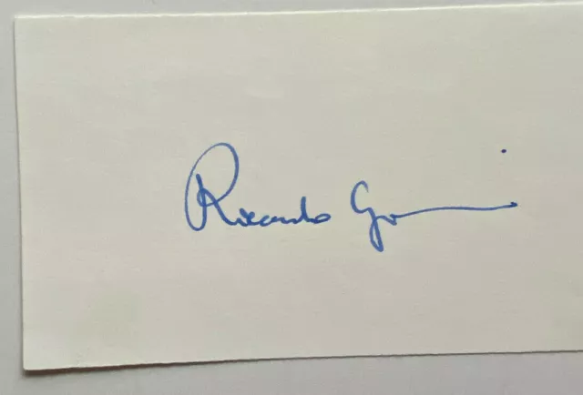 Riccardo Giacconi  - Nobelpreis Physik 2002 - original Autogramm