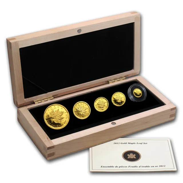 2012 Canada 5-Coin Gold $1 Million Coin 5th Anniv GML Proof Set - SKU #67494