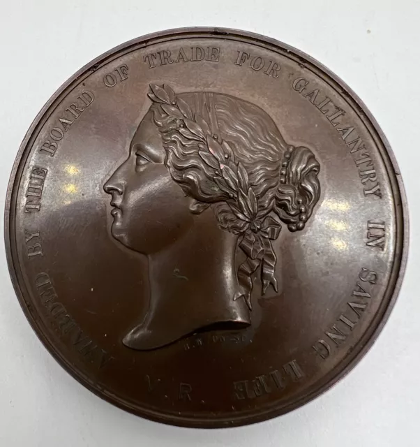 Victorian Sea Gallantry Medal Board of Trade bronze 58mm NICHOLS Nordkap Ipswich