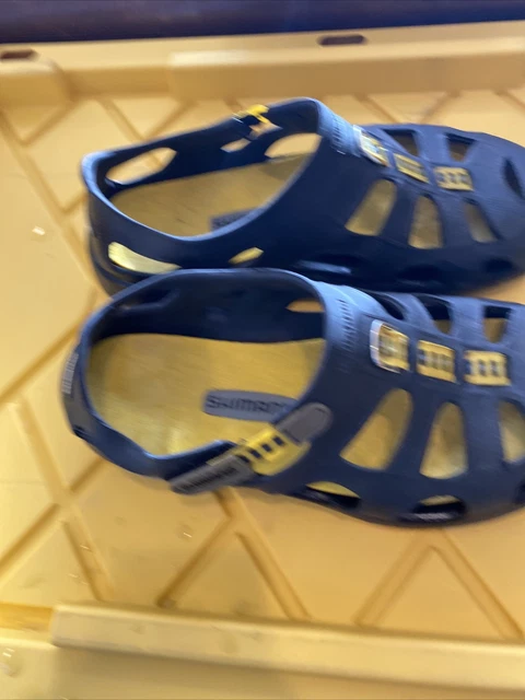 SHIMANO Evair Fishing Sandals Size 12 Black Removable Insole Great Condition