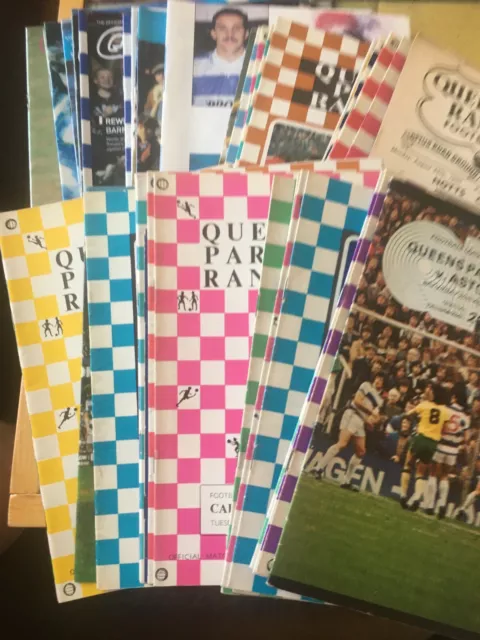 QPR Queens Park Rangers HOME programmes 1950s 1960s 1970s League & Cup