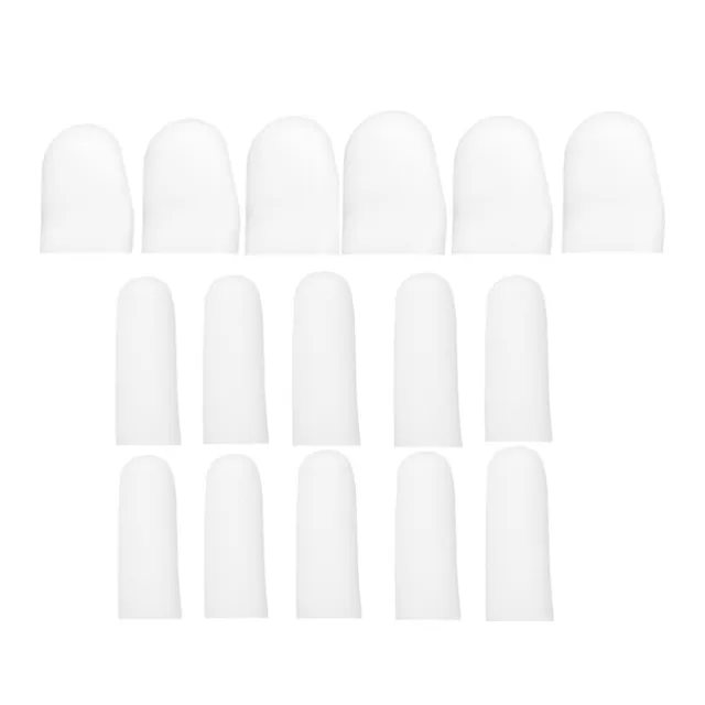 16 pezzi custodie protettive gel dita gel gel di silice medica dita maniche sport