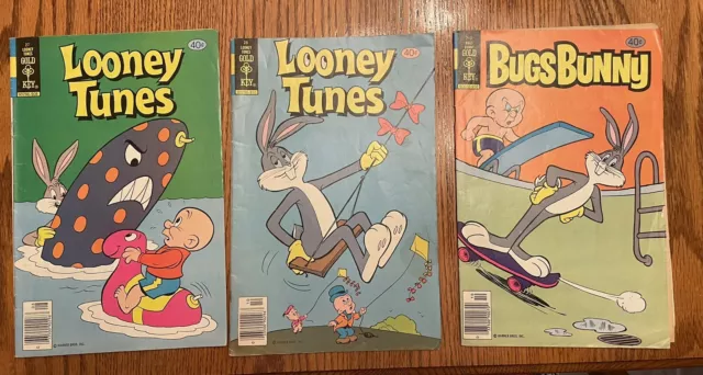 3 pcs Vintage Gold Key comics comic books lot Looney Tunes Bugs Bunny 213 27 28