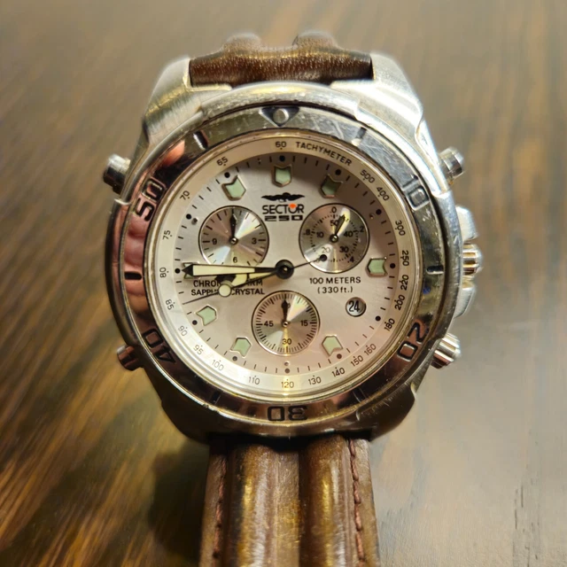Sector 250 chrono alarm sapphire 2025 crystal