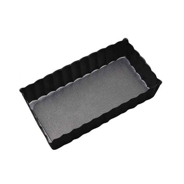 Stampo 4 pollici rettangolare antiaderente quiche pan torta torta torta pan con bod sciolto rimovibile