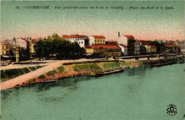 CPA Courbevoie - Vue generale prise du Pont de Neuilly (274759)