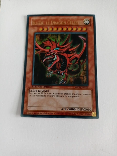 Carte Yu-Gi-Oh! Slifer, Le Dragon Céleste - Ultra Rare LC01-FR002, état Near Mint