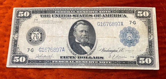 1914 $50 Federal Reserve Note 1914 $50 Federal Reserve Note