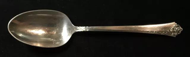 Sterling Silver Flatware - Heirloom Oneida Damask Rose Serving Spoon