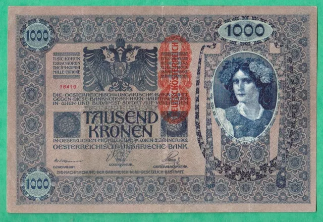 Autriche - Billet De 1000 Kronen 1902 - Neuf Unc