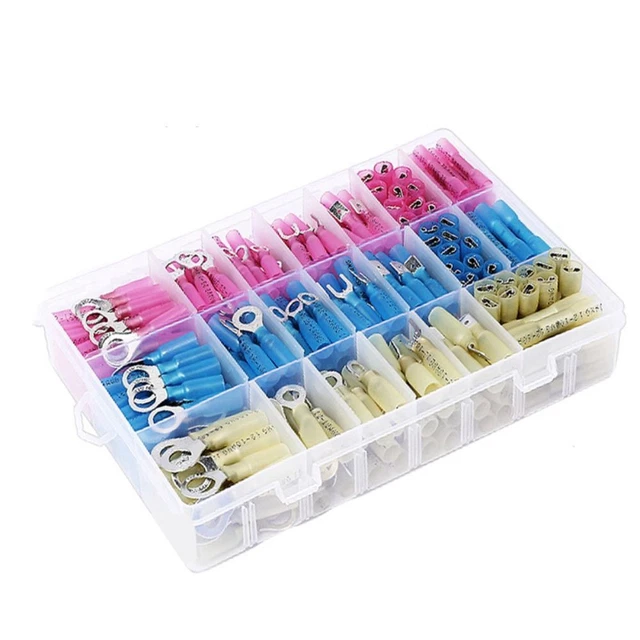 250pcs Electrical Wire Connectors Ring Fork Spade  Automotive Marine Boat