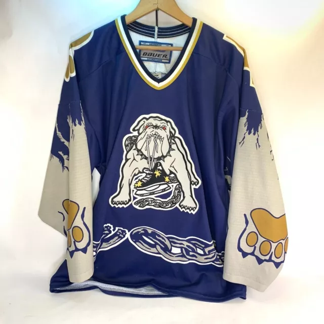 Rare Reebok ECHL Long Beach Ice Dogs 3rd Hockey Jersey Size XXL All Sewn  Patches