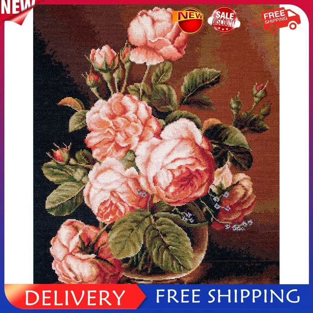 COKYIS Kit Punto Croce Prestampato meraviglia naturale DIY Ricamo Cucito a Mano Cross Stitch 11CT Embroidery Starter Kit artigianato per Principianti Bambini Set 40x50cm