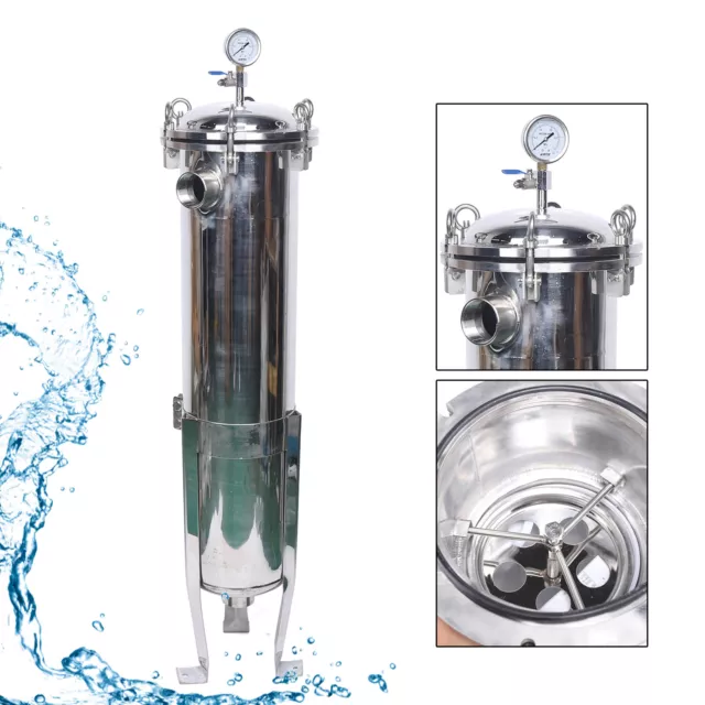 #2 Bag Filter Housing 304 Stainless Steel 0.46㎡ In/Outlet with mesh &bag 150 Psi