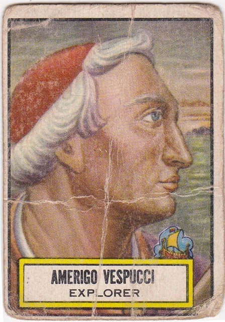 1952 Topps Look N' See #118 Amerigo Vespucci!! Popular Set!!