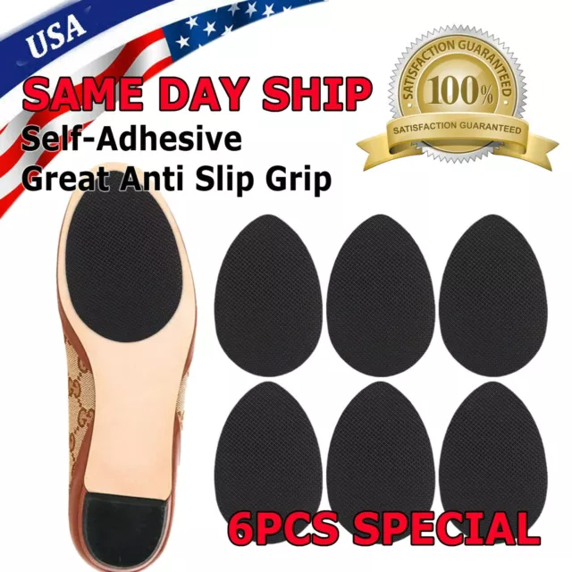 6PCS Anti-Slip Shoes Heel Sole Grip Protector Pads Non-Slip Cushion Adhesive