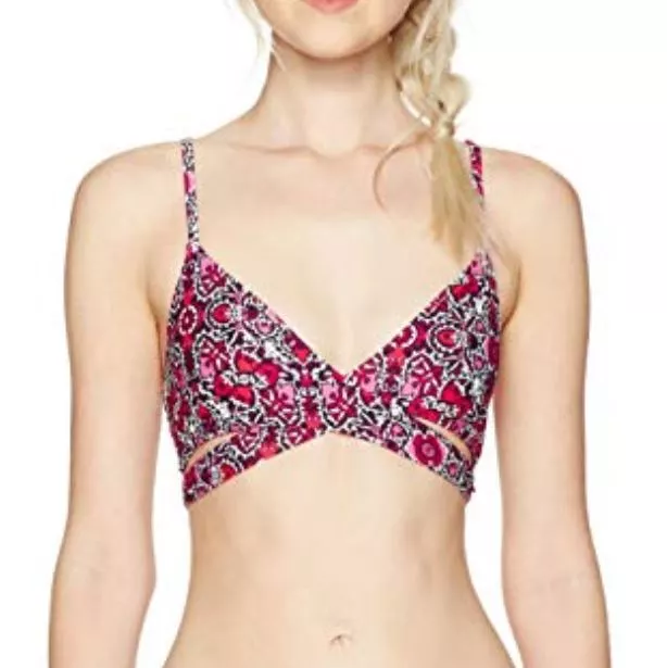 Billabong DEL REY WRAP Womens Bikini Top Medium Multi NEW