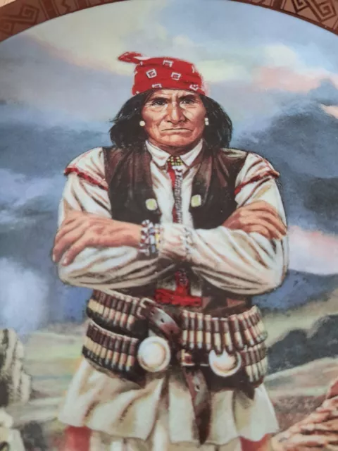 "Geronimo" Limited Edition Collector Plate - American Indian - Franklin Mint 2