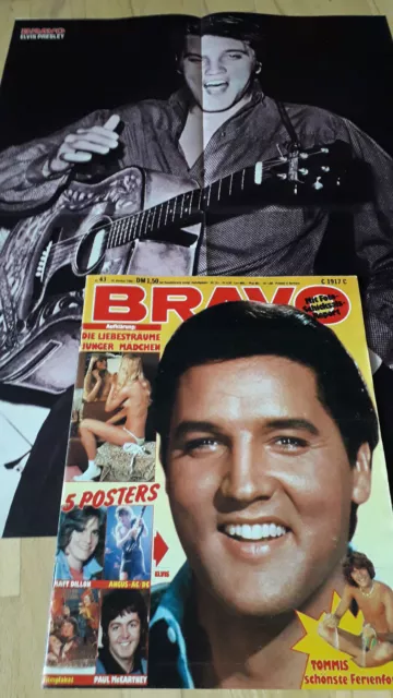 BRAVO Nr.43 vom 16.10.1980 mit Riesenposter Elvis Presley, Matt Dilon, Ramones