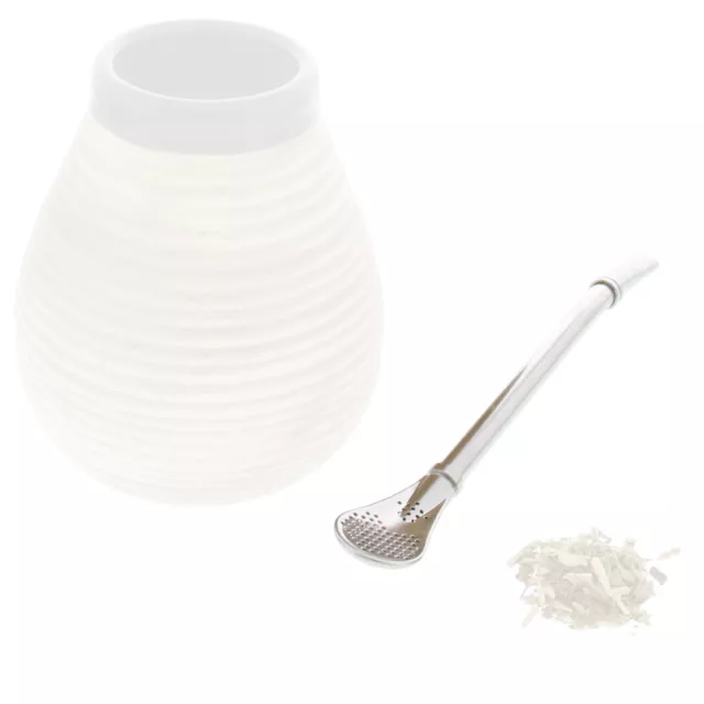 Edelstahl Bombilla für Mate Tee und Matcha Trinkrohr 15,6cm Länge