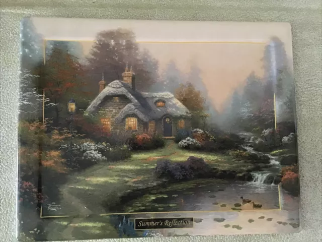 THOMAS KINKADE's Collectible Seasons Of Reflection Plates Lot Set 3