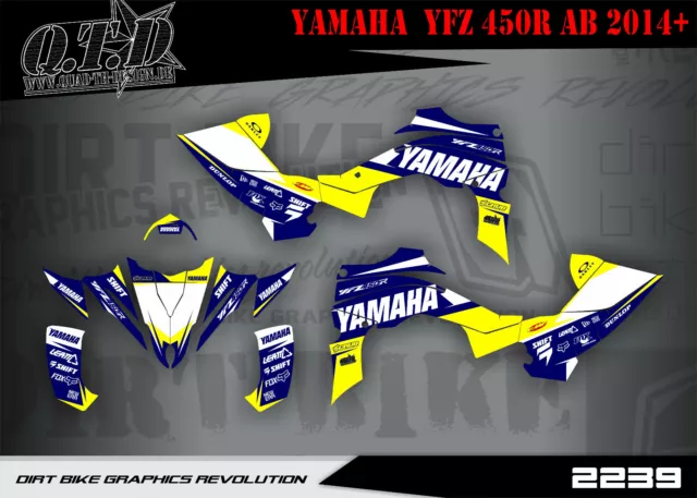 Scrub Dekor Kit Atv Yamaha Yfz 450R Ab 2014 Graphic Kit So2239 B