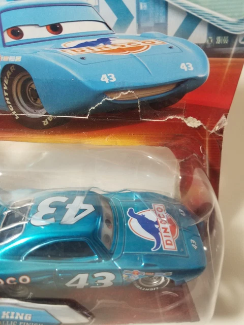 Disney Pixar Cars The King With Metallic Finish Chase DAMAGED CARD 3
