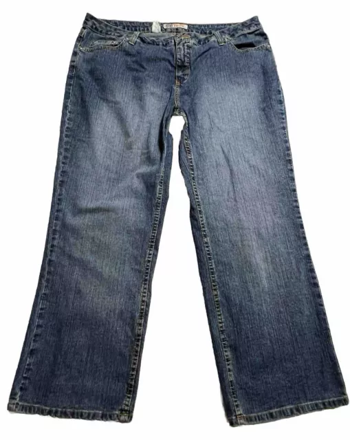 FADED GLORY DENIM Med. Blue Women's Jeans leg 20” Sz22P W40” X 28”L(53 ...