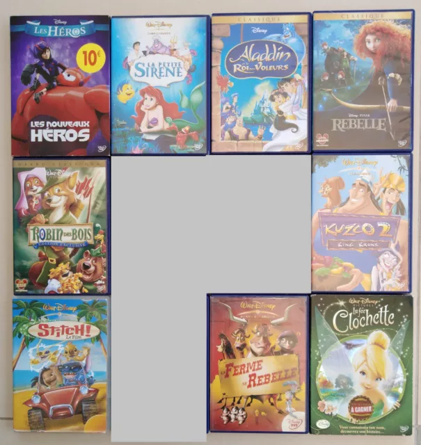 Lot de 9 DVD Walt Disney