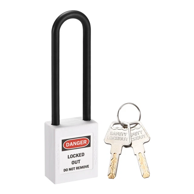 LOCKOUT TAGOUT LOCKS 3 Inch Shackle Key Different Safety Padlock ...