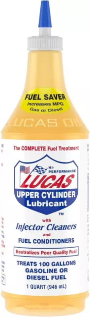 Lucas Oil 10003 Fuel Injector Cleaner 1 Quart Automotive Additive