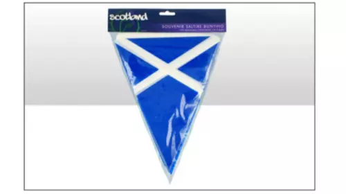 Scottish Scotland Flag Triangle Bunting Flags Saltire Blue Football Rugby Banner