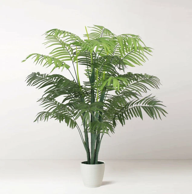 LARGE ARTIFICIAL PALM Tree 130cm 4ft Areca Realistic Faux House Plant