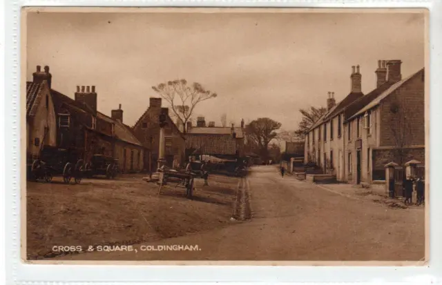 CROSS & SQUARE, COLDINGHAM: Berwickshire postcard (C55365)