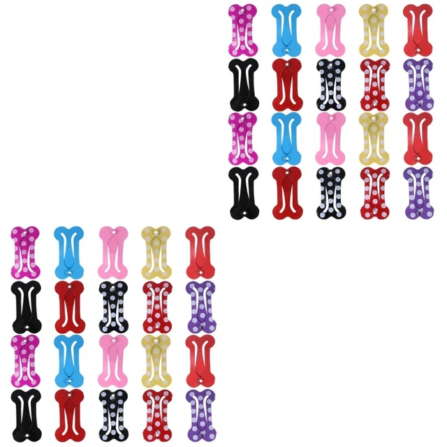 40 pz clip per capelli a scatto per cane animale domestico mini Bb decorazione banana forma ossea