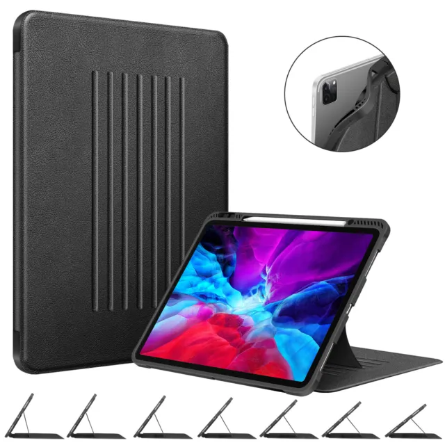 Magnetic Case for iPad Pro 12.9" 5th Gen 2021 Multi-Angle Shockproof Stand Cover