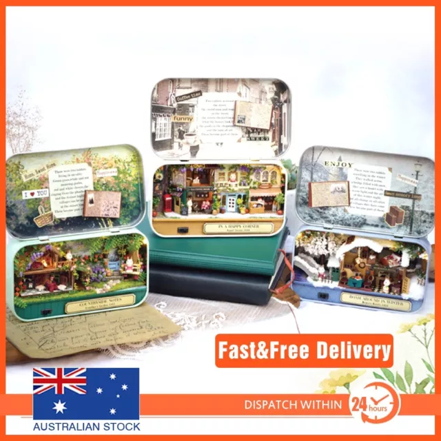 3D DIY Miniature Wooden Puzzle Dollhouse Mini Furniture Decoration Toy