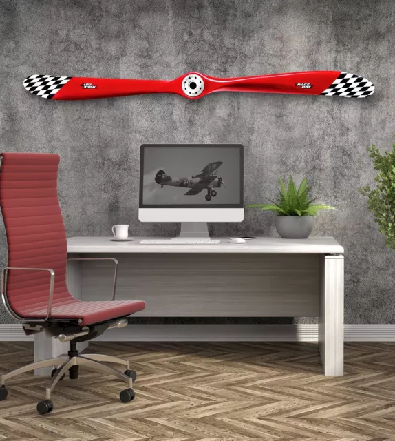 Wooden Airplane Propeller for Wall Decor RACE DAY 6 feet by WoodFeather