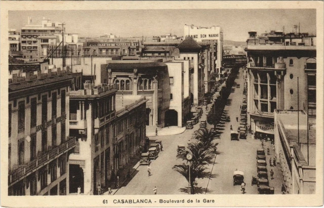 CPA AK MAROC CASABLANCA - Boulevard de la Gare (125354)