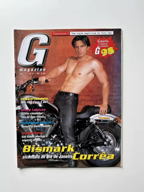 G Magazine Brazil Jan 1998, Gay Magazine, Latin Inches, Machismo, Colt, Torso